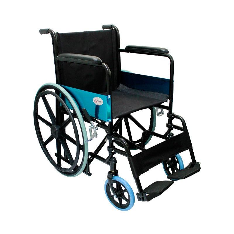 Silla de ruedas azul metalico Mca. Speedy Mod. SP7200