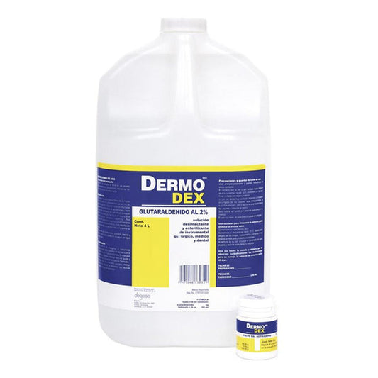 Dermo dex glutaraldehido al 2% 4lt